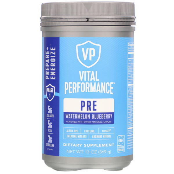 Vital Proteins, Vital Performance, Pre, Sandía y arándano, 369 g (13 oz)