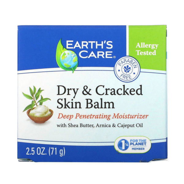 Earth's Care, Dry & Cracked Skin Balm, with Shea Butter, Arnica & Cajeput Oil, 2.5 oz (71 g) - Imagen 3