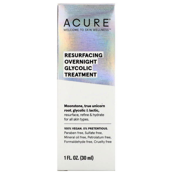 Acure, Resurfacing Overnight Glycolic Treatment, 1 fl oz (30 ml) - Imagen 2