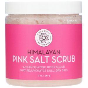 Pure Body Naturals, Exfoliante con sal rosa del Himalaya, 340 g (12 oz)