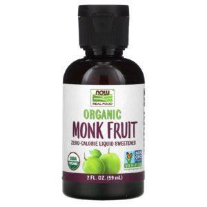 Now Foods, Fruta de monje orgánico, Endulzante líquido, 2 fl oz (59 ml)