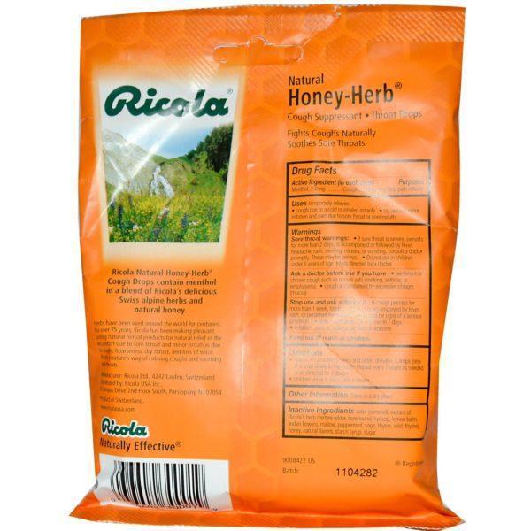 Ricola, Gotas de miel natural y hierbas, 24 gotas - Imagen 2