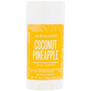 Schmidt's, Fórmula sensible para la piel, piña y coco, 3.25 oz (92 g)