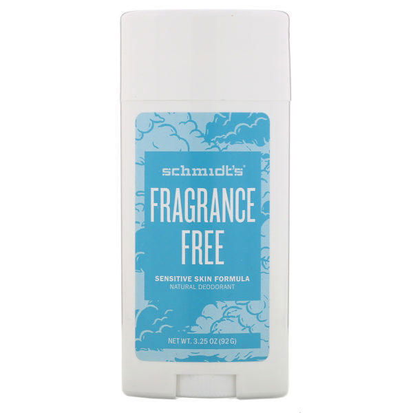 Schmidt's, Desodorante natural, Fórmula para piel sensible, Sin fragancia, 92 g (3,25 oz)