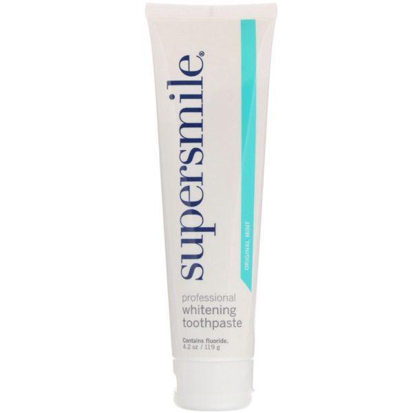 Supersmile, Pasta dental blanqueadora profesional, Menta original, 119 g (4,2 oz) - Imagen 3