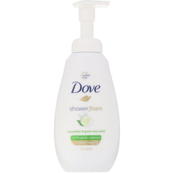 Dove, Espuma para ducha, Pepino y té verde, 400 ml (13,5 oz. líq.)