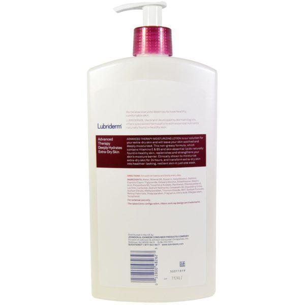 Lubriderm, Loción de Terapia de avanzada, hidrata profundamente la piel extra seca, 709 ml - Imagen 2