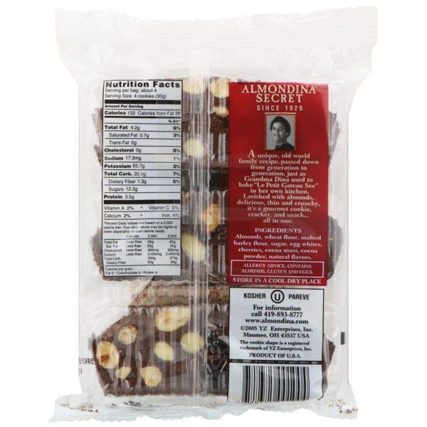 Almondina, Galletas de chocolate, cereza, almendras, chocolate cereza, 4 oz (113.4 g) - Imagen 2