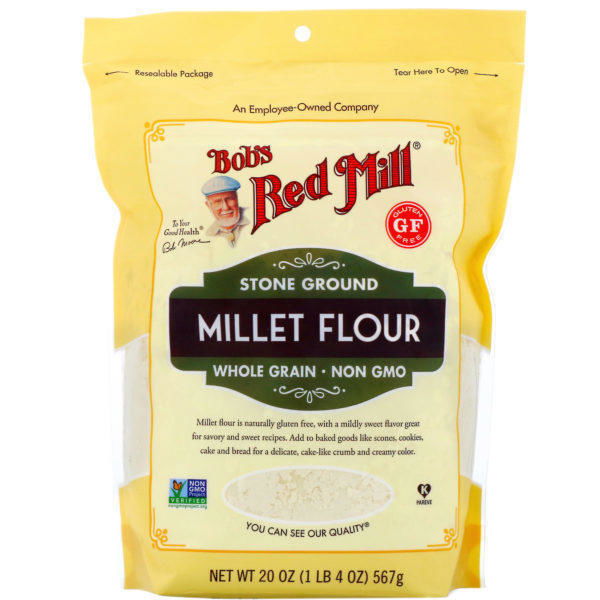 Bob's Red Mill, Harina de mijo, Integral, 567 g (20 oz)