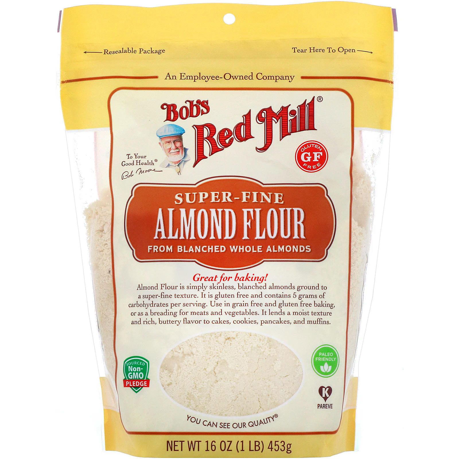 Bob's Red Mill, Harina de almendras extrafina, sin gluten, 453 g (16 oz)