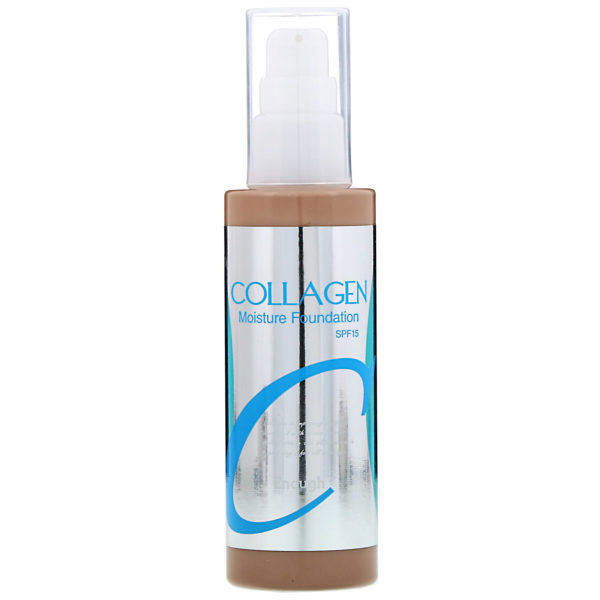 Enough, Colágeno, Base de maquillaje humectante, FPS 15, n.º 23, 100 ml (3,38 oz. líq.)