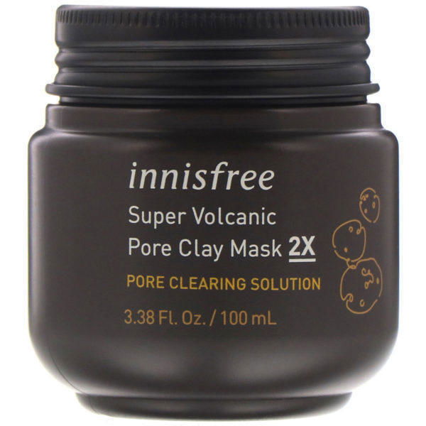 Innisfree, Super mascarilla de arcilla volcánica para los poros 2X, 100 ml (3,38 oz. líq.)