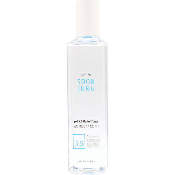 Etude House, Soon Jung, tónico para aliviar la piel con pH 5.5, 6.08 oz líq. (180 ml)