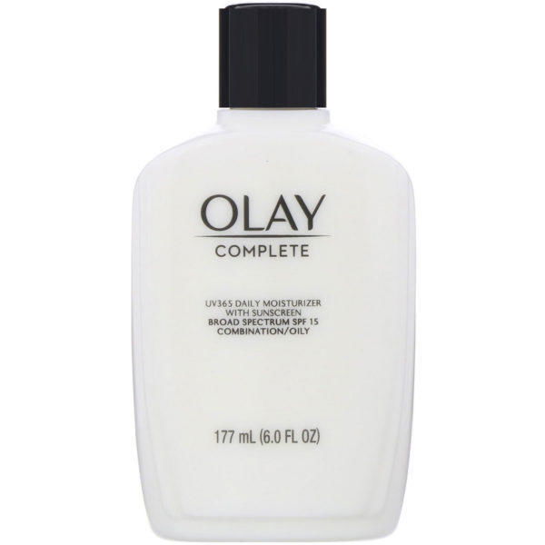 Olay, Complete, Humectante de uso diario UV365 con protector solar, FPS 15, Para piel grasa, 177 ml (6 oz)