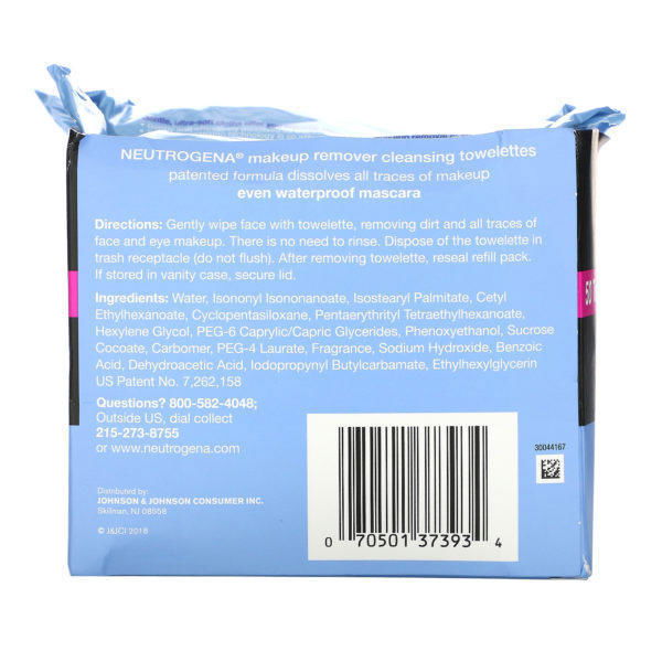 Neutrogena, Makeup Remover Cleansing Towelettes, 50 Pre-Moistened Towelettes - Imagen 3