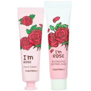 Tony Moly, I'm Rose, Mask & Hand Cream Set, 4 Piece Set