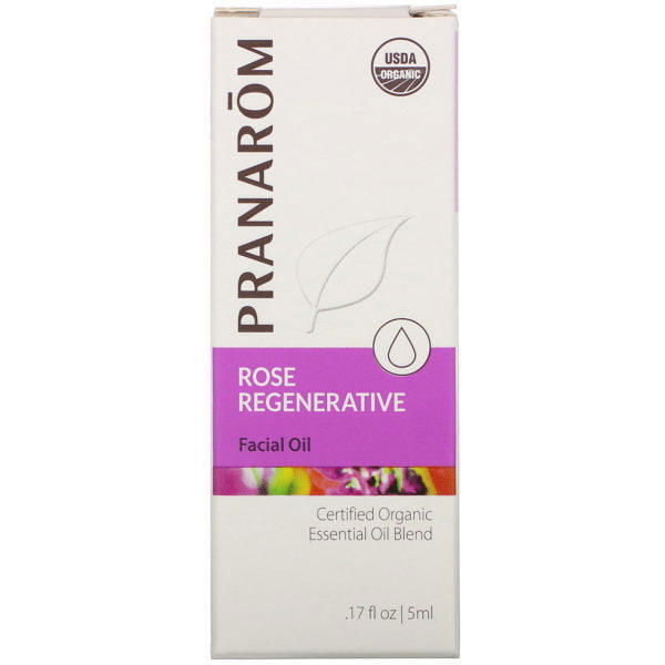 Pranarom, Essential Oil, Rose Regenerative Facial Oil, .17 fl oz (5 ml) - Imagen 2