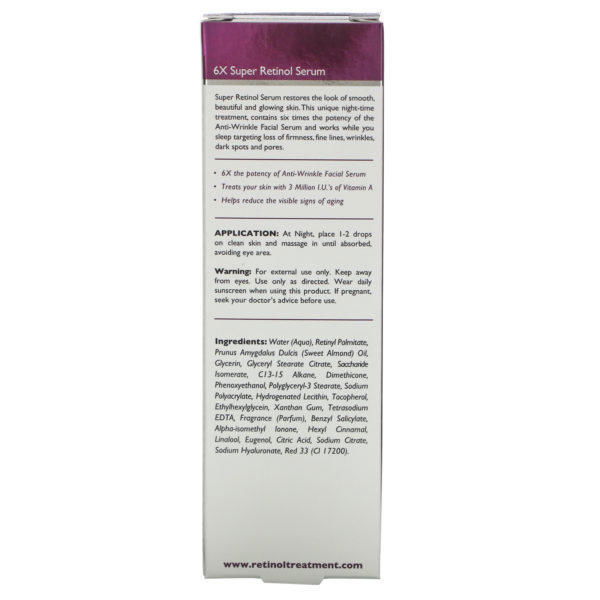 Skincare LdeL Cosmetics Retinol, Super Retinol Serum, Night Treatment, 1 fl oz (30 ml) - Imagen 3