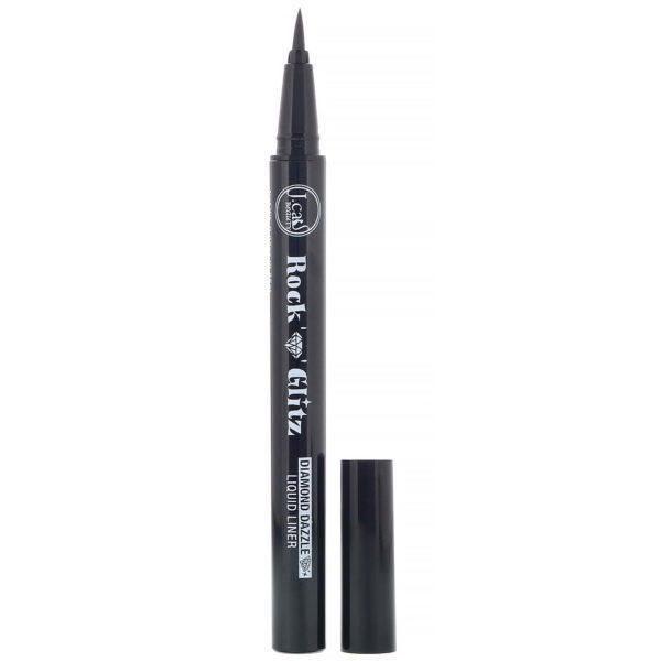 J.Cat Beauty, Rock & Brillo, Resplandor de Diamante, Delineador líquido, RG108 Negro mate Tuxedo Mask, 0,85 g (0,03 oz)