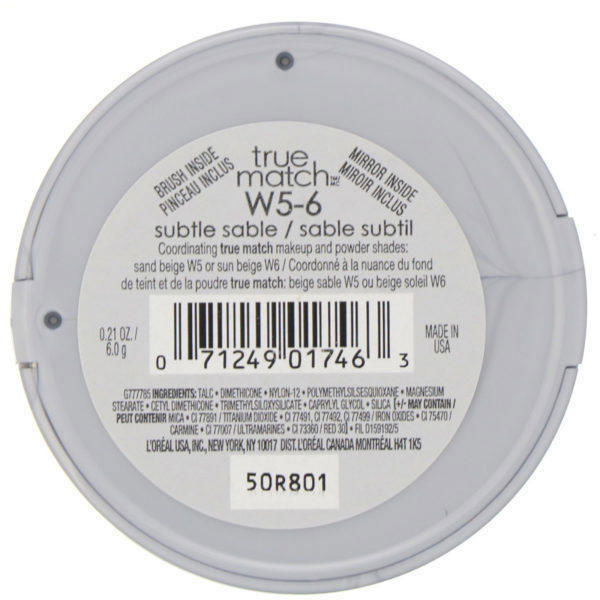 L'Oreal, True Match Super-Blendable, Rubor, W5-6 Subtle Sable (azabache suave), 6 g (0,21 oz) - Imagen 3