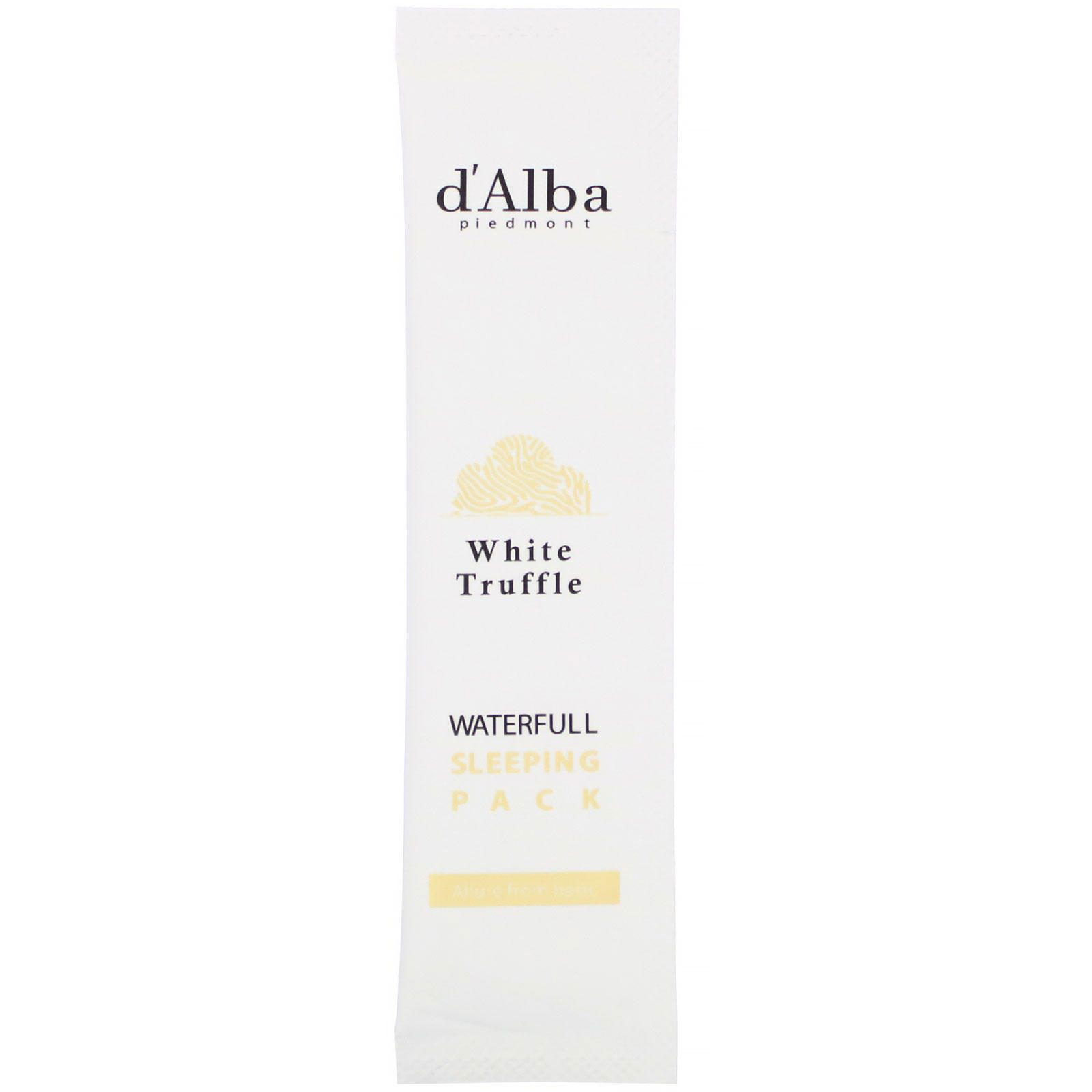 d'Alba, Trufas blancas, Crema para dormir acuosa, 48 ml (1,62 oz. líq.)