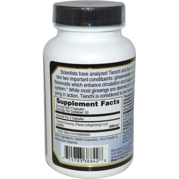 Imperial Elixir, Tienchi Ginseng, 100 cápsulas - Imagen 2