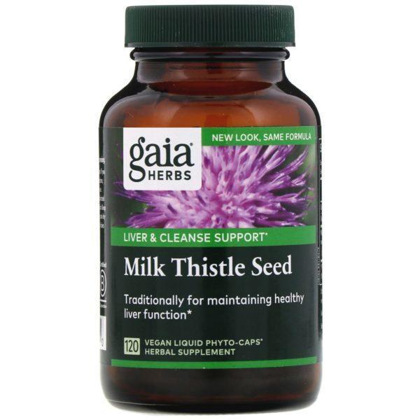 Gaia Herbs, Milk Thistle Seed, 120 Vegan Liquid Phyto-Caps