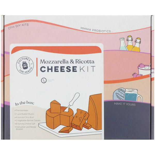 Cultures for Health, Kit de queso, Mozzarella y ricota, 1 kit - Imagen 2