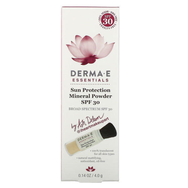 Derma E, Essentials, Sun Protection Mineral Powder, SPF 30, 0.14 oz (4.0 g) - Imagen 2
