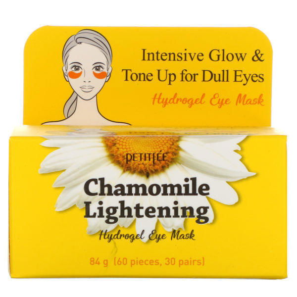 Petitfee, Manzanilla aclarante, Mascarilla para los ojos de hidrogel, 30 pares - Imagen 2