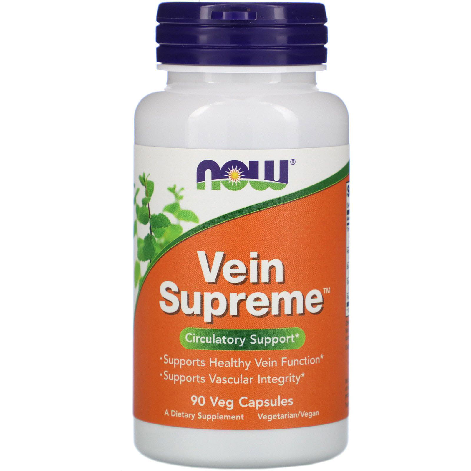 Now Foods, Vein Supreme, 90 cápsulas vegetales