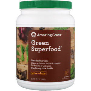 Amazing Grass, Green SuperFood, polvo para bebida de chocolate, 800 g (28.2 oz)