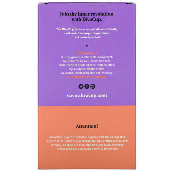 Diva International, DivaCup, Model 0, 1 Menstrual Cup - Imagen 2