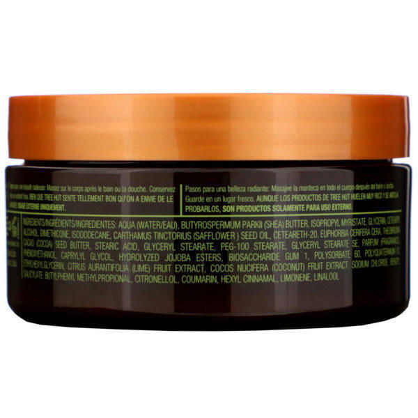 Tree Hut, Manteca de karité con 24 horas de hidratación intensa para el cuerpo, coco y lima, 7 oz (198 g) - Imagen 4