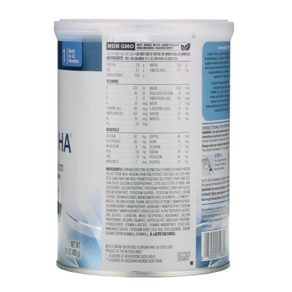 Gerber, Good Start, Extensive HA, Infant Formula with Iron,  Birth to 12 Months, 14.1 oz (400 g) - Imagen 2
