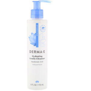 Derma E, Limpiador facial suave e hidratante, ácido hialurónico, 6 fl oz (175 ml)