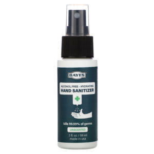 Bayes, Desinfectante para manos, Sin alcohol, Sin fragancia, 59 ml (2 oz. líq.)