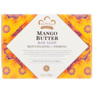 Nubian Heritage, Barra de jabón de manteca de mango, 5 oz (142 g)