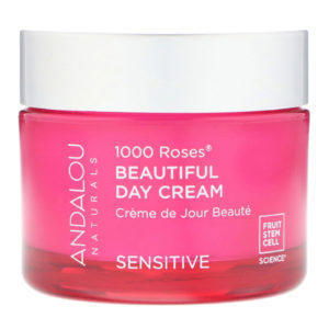 Andalou Naturals, Hermosa crema para el día, 1000 rosas, sensible, 1,7 oz (50 ml)