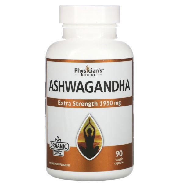 Physician's Choice, Organic Ashwagandha, 90 Vegetarian Capsules - Imagen 3