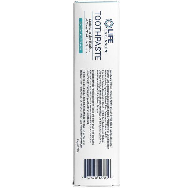 Life Extension, Pasta dental, sabor natural a menta, 4 oz (113,4 g) - Imagen 3