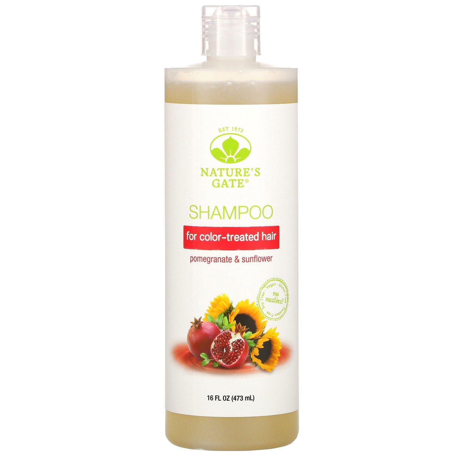 Nature's Gate, Champú con granada y girasol para cabello teñido, 473 ml (16 oz. líq.)