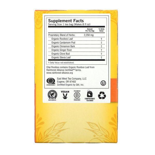 Yogi Tea, Chai Rooibos, Caffeine Free, 16 Tea Bags, 1.27 oz (36 g) - Imagen 2