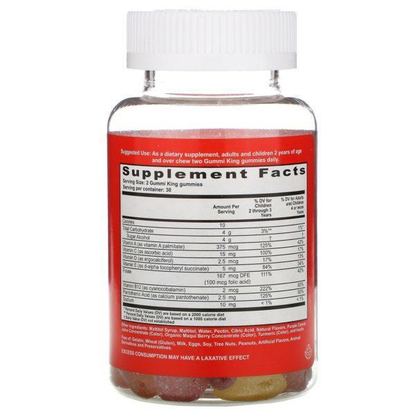 GummiKing, Multi-Vitamin for Kids, Sugar-Free , 60 Gummies - Imagen 2