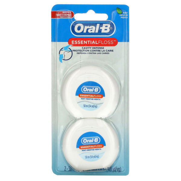 Oral-B, Essential Floss Value Pack, Mint, 2 Pack, 54.6 yd (50 m) Each - Imagen 2