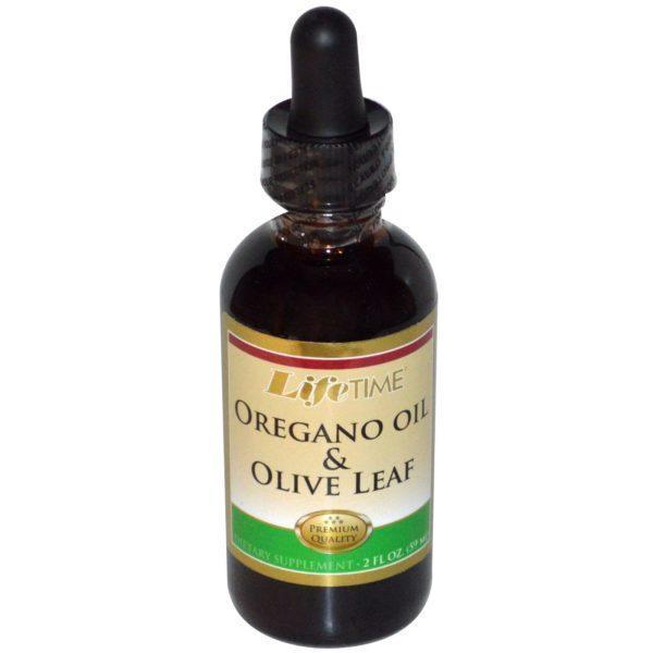 LifeTime Vitamins, Aceite de orégano y hoja de olivo, 59 ml (2 fl oz)