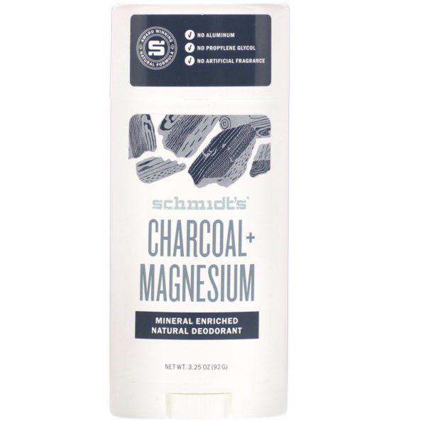 Schmidt's, Desodorante natural, Carbón y magnesio, 92 g (3,25 oz)