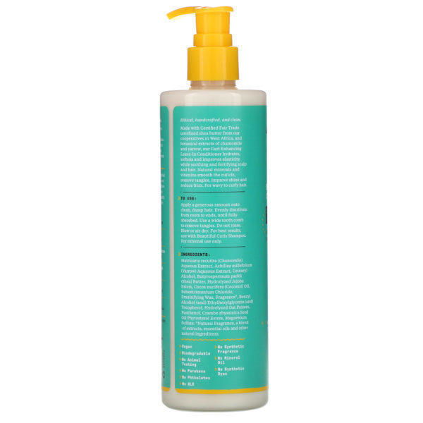 Alaffia, Beautiful Curls, Curl Enhancing Leave-In Conditioner, Wavy to Curly, Unrefined Shea Butter,  12 fl oz (354 ml) - Imagen 2
