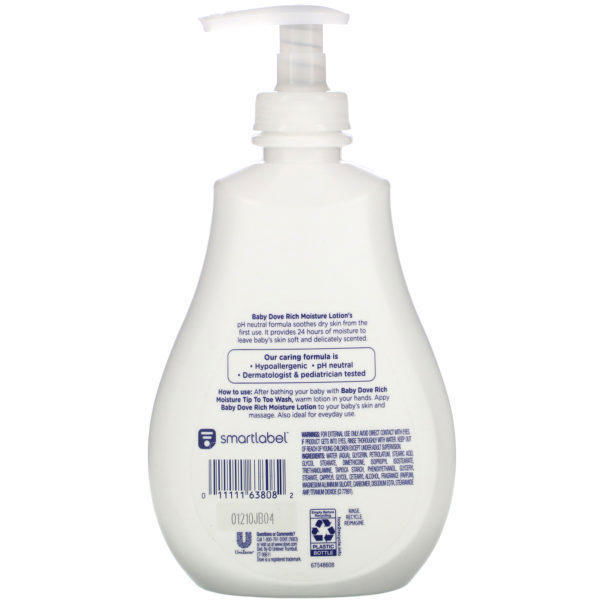 Dove, Loción para bebés, Rich Moisture, 384 ml (13 oz. líq.) - Imagen 2