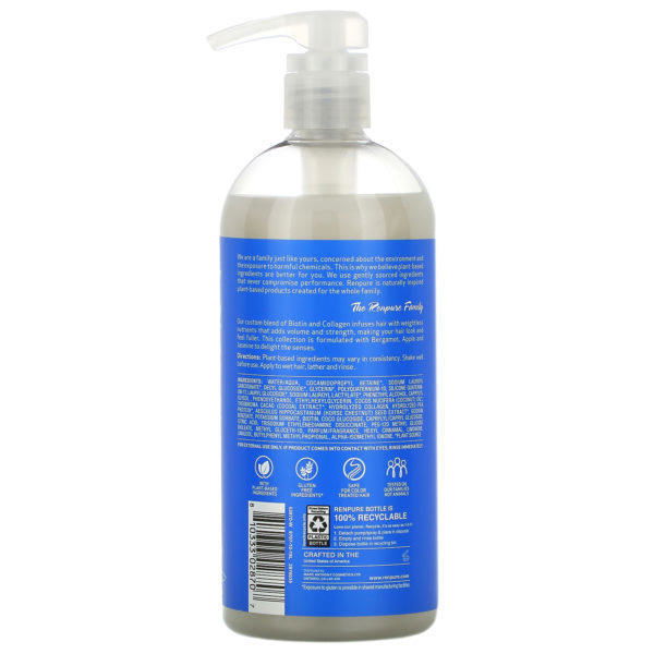 Renpure, Biotin & Collagen Shampoo, 24 fl oz (710 ml) - Imagen 2